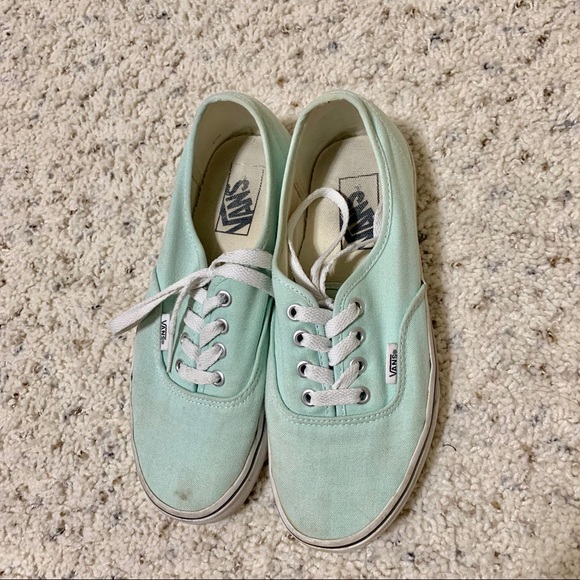 Mint green vans in 7.5 - Picture 2 of 4